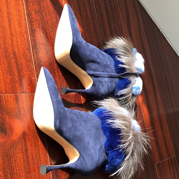 Manolo Blahnik Mink and Fox Fur ankle booties - Picture 8 of 8